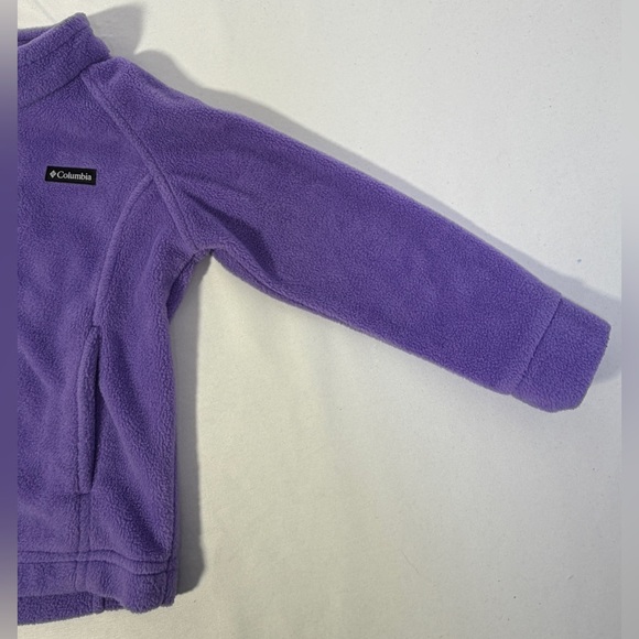 Columbia Toddler Girls Purple Fleece Jacket Size 4T Benton Springs Full Zip Coat - Picture 3 of 15